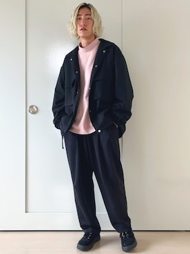 「アイテム（ジャケット/アウター）」を使った、eitoさん（メンズ・174cm・10代）の冬コーディネート