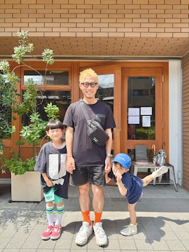 「BEAMS JAPAN（ビームス　ジャパン）のBEAMS JAPAN / 別注 通学快足 ソックス Vol.2（ソックス/靴下）」を使った、TO.TOMIさん（メンズ・162cm・30代）の夏コーディネート