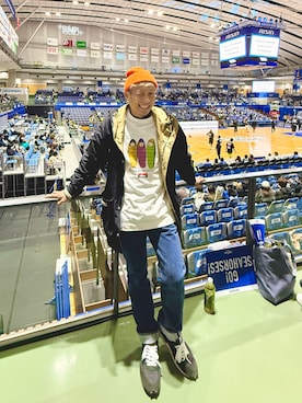 「アイテム（マウンテンパーカー）」を使った、TO.TOMIさん（メンズ・162cm）の秋コーディネート