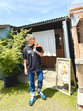 「UNDERCOVER（アンダーカバー）のアイテム」を使った、TO.TOMIさん（メンズ・162cm）の夏コーディネート