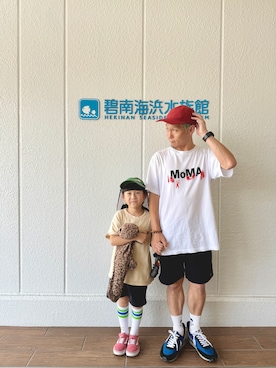 「MHL.（エムエイチエル）のアイテム（腕時計）」を使った、TO.TOMIさん（メンズ・162cm）の夏コーディネート