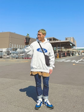 「UNDERCOVER（アンダーカバー）のアイテム」を使った、TO.TOMIさん（メンズ・162cm）の春コーディネート