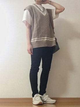 「mel（メル）のアイテム」を使った、LaLaさん（レディース・158cm）の秋コーディネート