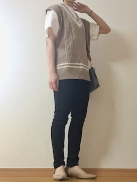 「mel（メル）のアイテム」を使った、LaLaさん（レディース・158cm）の秋コーディネート