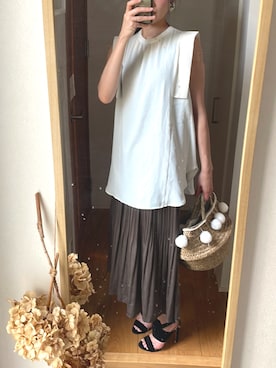 「カコバッグ」｜KENIIさん（レディース・167cm）の夏コーディネート