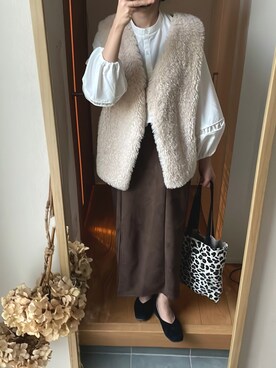 「スウェードスカート」｜KENIIさん（レディース・167cm）の秋コーディネート