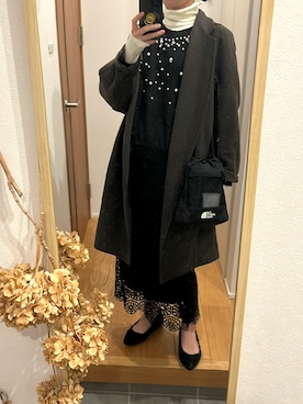 「アイテム（パンプス）」を使った、KENIIさん（レディース・167cm）の秋コーディネート