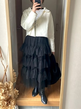 「チュール」｜KENIIさん（レディース・167cm）の春コーディネート