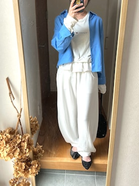 「SUGAR BISKET（シュガービスケット）のアイテム」を使った、KENIIさん（レディース・167cm）の春コーディネート