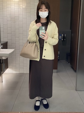 「ZARAワンピース」｜shiori さん（レディース・165cm）の秋コーディネート