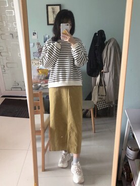 「N（エヌ）のアイテム」を使った、Jinさん（レディース・167cm）の春コーディネート