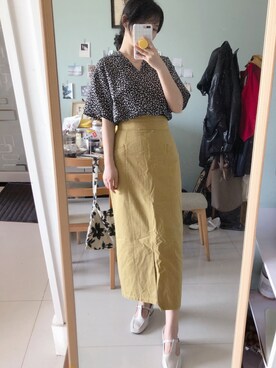 「N（エヌ）のアイテム」を使った、Jinさん（レディース・167cm）の春コーディネート