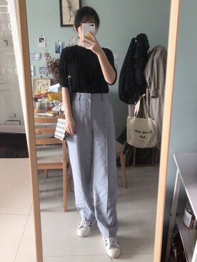 「N（エヌ）のアイテム」を使った、Jinさん（レディース・167cm）の春コーディネート