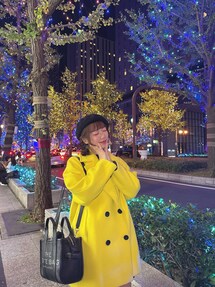 タグ付未使用✨ユナイテッドアローズ メルトン Pコート イエロー UNITED ARROWS（ユナイテッドアローズ）の「メルトン Pコート