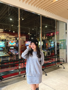 「MONCLER（モンクレール）のアイテム」を使った、　YUMIさん（レディース・158cm）の冬コーディネート