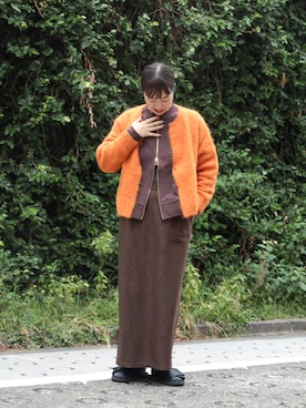 「NOMBRE IMPAIR（ノンブルアンペール）のアイテム（ニット/セーター）」を使った、iida.さん（レディース・163cm）の秋コーディネート