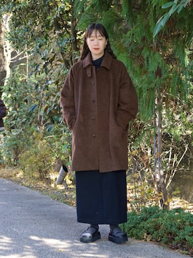 「アイテム（ジャンパースカート）」を使った、iida.さん（レディース・163cm）の秋コーディネート