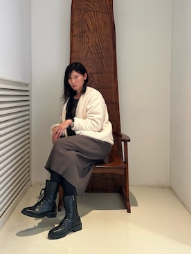 尾崎松倉さん（レディース・176cm）の冬コーディネート