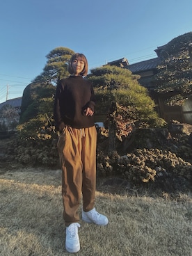 「新年一発目」｜「アイテム（スラックス）」を使った、MKさん（レディース・147cm）の冬コーディネート