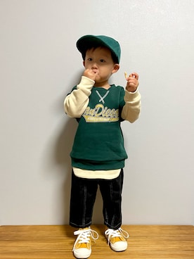 ＯＴＯ ☺︎ ‬ＲＩＲＩさん（キッズ・80cm）の秋コーディネート