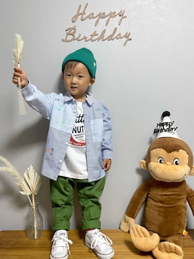 「アイテム（その他）」を使った、ＯＴＯ ☺︎ ‬ＲＩＲＩさん（キッズ・80cm）の秋コーディネート