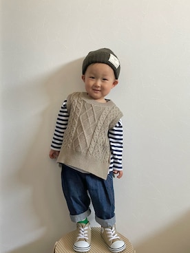 OTO ☺︎ RIRIさん(キッズ・80cm)の春コーディネート