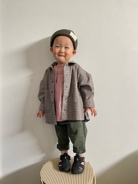 「NIKE」｜「アイテム（ラッピングキット）」を使った、ＯＴＯ ☺︎ ‬ＲＩＲＩさん（キッズ・80cm）の春コーディネート