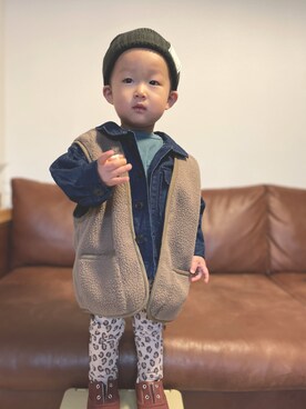「CIAOPANIC TYPY（チャオパニックティピー）のアイテム（その他アウター）」を使った、ＯＴＯ ☺︎ ‬ＲＩＲＩさん（キッズ・80cm）の冬コーディネート