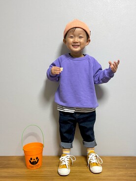 ＯＴＯ ☺︎ ‬ＲＩＲＩさん（キッズ・80cm）の秋コーディネート