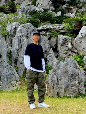 「DHOLIC（ディーホリック）のアイテム（トップス）」を使った、Mt.WESTさん（メンズ・180cm）の冬コーディネート