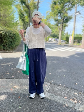 「earth music&ecology（アースミュージックアンドエコロジー）のアイテム」を使った、ゆりさん（レディース・154cm）の秋コーディネート