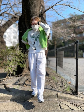 「GLOBAL WORK（グローバルワーク）のアイテム（トップス）」を使った、ゆりさん（レディース・154cm）の春コーディネート