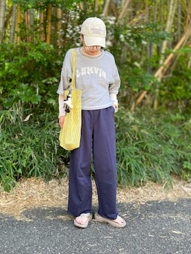 「アイテム（シャツ/ブラウス）」を使った、ゆりさん（レディース・154cm）の夏コーディネート