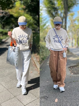 「アイテム（キーケース/キーアクセサリー）」を使った、ゆりさん（レディース・154cm）の秋コーディネート