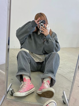 「HOTPING（ホッピン）のアイテム」を使った、ももち・×・さん（レディース・157cm）の秋コーディネート