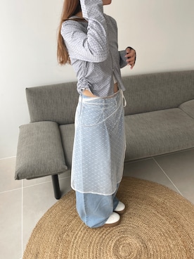 「アイテム（パーカー）」を使った、ももち・×・さん（レディース・157cm）の秋コーディネート