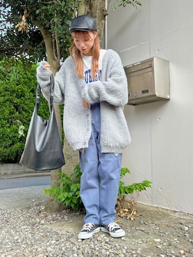 「WEGO（ウィゴー）のアイテム（ハンチング/ベレー帽）」を使った、ももち・×・さん（レディース・157cm）の秋コーディネート