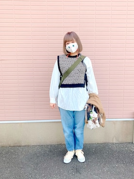 さとこさんです。さん(レディース・165cm)の春コーディネート