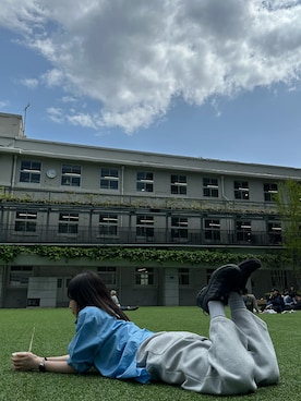 「アイテム（スウェットパンツ）」を使った、ayakaさん（骨格ウェーブ・レディース・160cm）の夏コーディネート