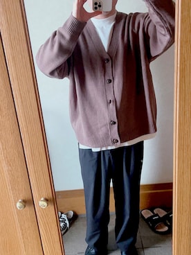 「CASPER JOHN（キャスパージョン）のアイテム（トレンチコート）」を使った、リューちゃんさん（メンズ・168cm）の冬コーディネート