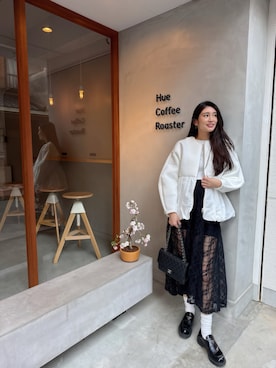 「CHANEL（シャネル）のアイテム（バッグ）」を使った、中西真美さん（レディース・163cm）の春コーディネート