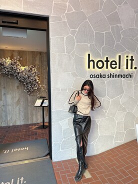 「スカートコーデ」｜中西真美さん（レディース・163cm）の秋コーディネート