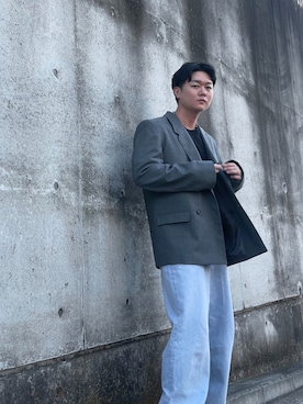 「LEMAIRE（ルメール）のアイテム（ジャケット/アウター）」を使った、Yu-sukaさん（メンズ・175cm）の春コーディネート