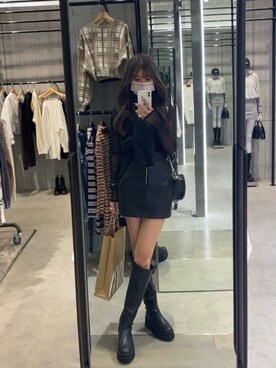 「アイテム（その他トップス）」を使った、𝐌𝐈𝐒𝐀𝐊𝐈さん（レディース・156cm・20代）の冬コーディネート