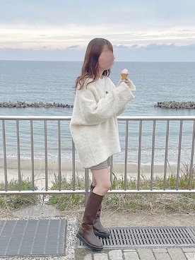 「Alphabets alphabet（アルファベッツアルファベット）のアイテム」を使った、りなぼんさん（レディース・159cm）の秋コーディネート