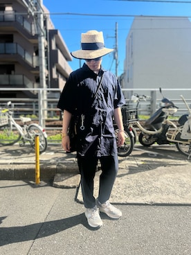 「EN ROUTE（アンルート）のアイテム」を使った、MALOさん（メンズ・165cm）の夏コーディネート