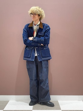 「アイテム（カバーオール）」を使った、ダイチさん（メンズ・168cm）の秋コーディネート