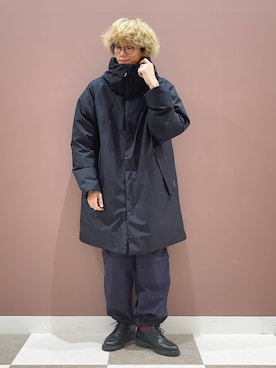 「アイテム（ダウンジャケット/コート）」を使った、ダイチさん（メンズ・168cm）の秋コーディネート