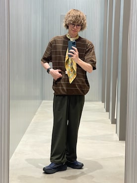 「HOKA（ホカ）のアイテム」を使った、ダイチさん（メンズ・168cm）の春コーディネート