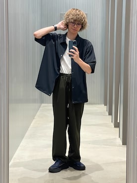 「HOKA（ホカ）のアイテム」を使った、ダイチさん（メンズ・168cm）の春コーディネート